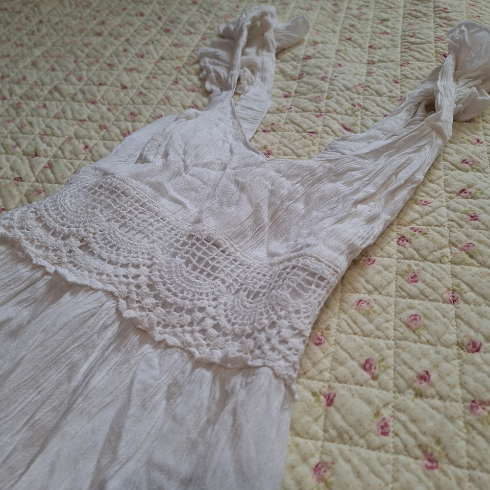 Jessica Simpson White Lace Mini Dress
